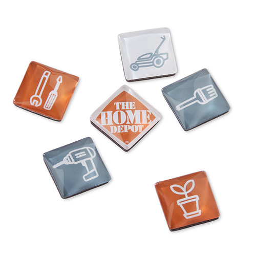 DIY Icon Glass Magnets (Set of 6)