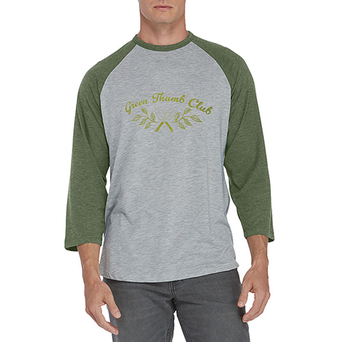 Green Thumb Collection: 3/4-Length Raglan T-shirt