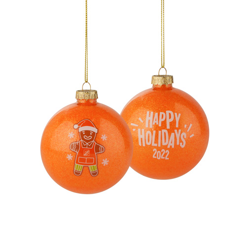 2022 Holiday Glitter Ball Ornament