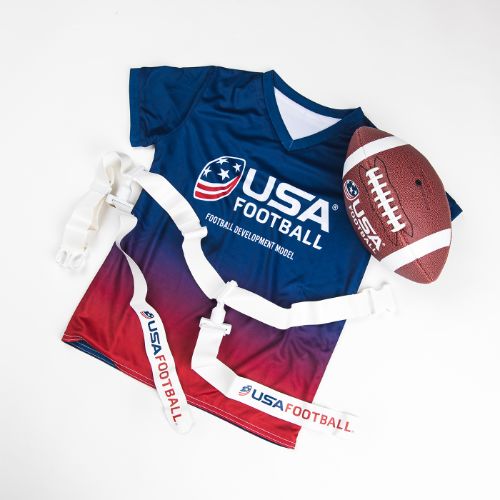 Flag Football Kit (includes 5 jerseys, 5 belts and a football)